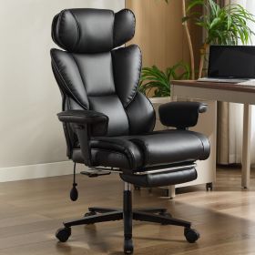 Office Chair with Foot Rest and Waist Lumber Support, Ergonomic Gaming Chair with Adjustable Height Headrest