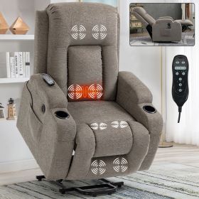 Infinite Position Single Motor Up to 350 LBS Power Lift Recliner Chair for Elderly