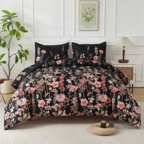HeiSeFanHua Comforter (Option: Twin)