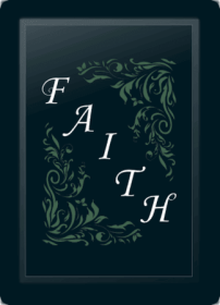 Faith Floral Diagonal Sage Logo Panel (Logo Panel Size: 30" Panel For All Other Chairs)