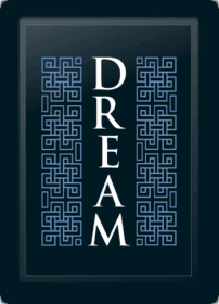 Dream Deco Vertical Blue Logo Panel (Logo Panel Size: 24" Panel for Xpression Gaming Chair Only)