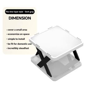 "9-Tier Space Saving Shoe Rack - Vertical Stackable Organizer for Entryway Closet Dorm" (Color: Two-tier shoe rack)