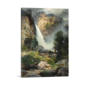 Cascade Falls Yosemite 1905 (Type: Standard Framed Canvas Print, size: 32" x 24" / 80cm x 60cm (approx))