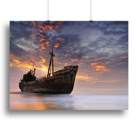 The Dark Traveler Ii Canvas Print or Poster (Type: Poster Print, size: 24" x 16" / 60cm x 40cm (approx))