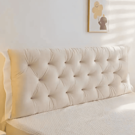 Headboard Pillow Length 1.2m, 3 Colors (Option: Beige)